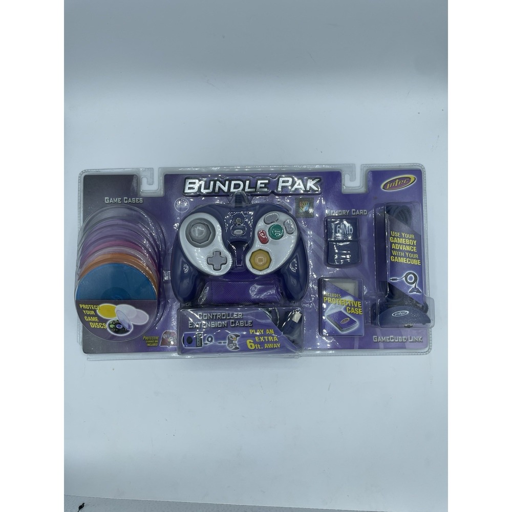Intec Bundle Pak Gamecube Starter Kit G Force‎ Controller BRAND NEE FACTORY SEAL